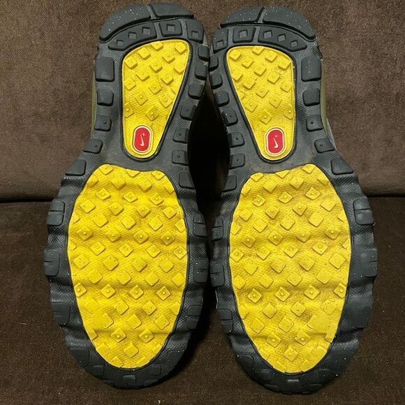 Vintage NIKE LIVESTRONG Dark Grey Marigold Yellow Air Max 2010 Size 8 41 EUR - Picture 7 of 10